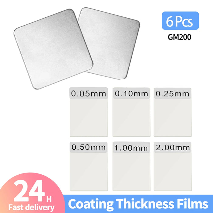 Coating Thickness Gauge Calibration Film Set (6pc)
