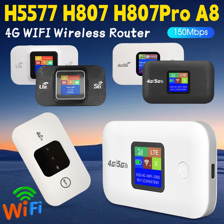 H807Pro Outdoor 4G LTE WiFi Router / Modem (Waterproof, Plug & Play)